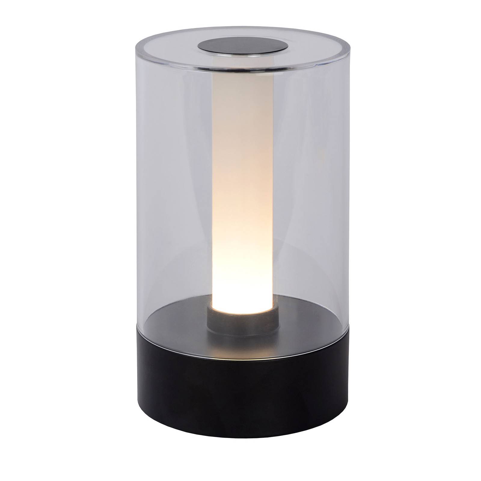 Lampe à poser Tribun batterie et variateur noire