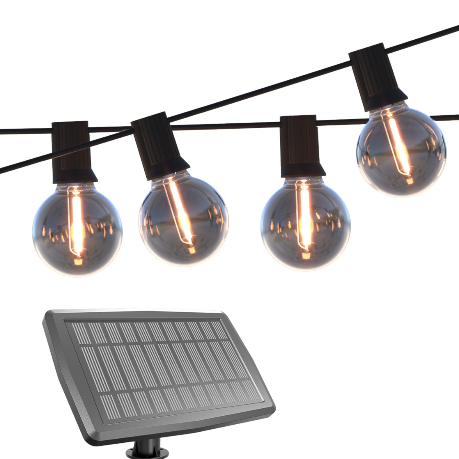 Calex Solar-LED-Lichterkette Vista, Länge 10 Meter, IP44