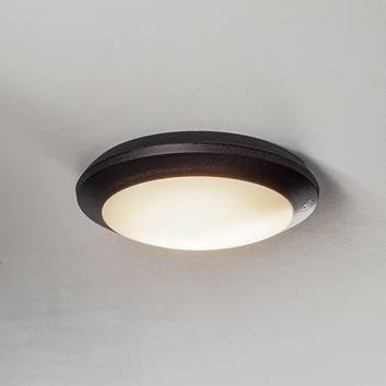 Umberta sensor LED ceiling light black, CCT