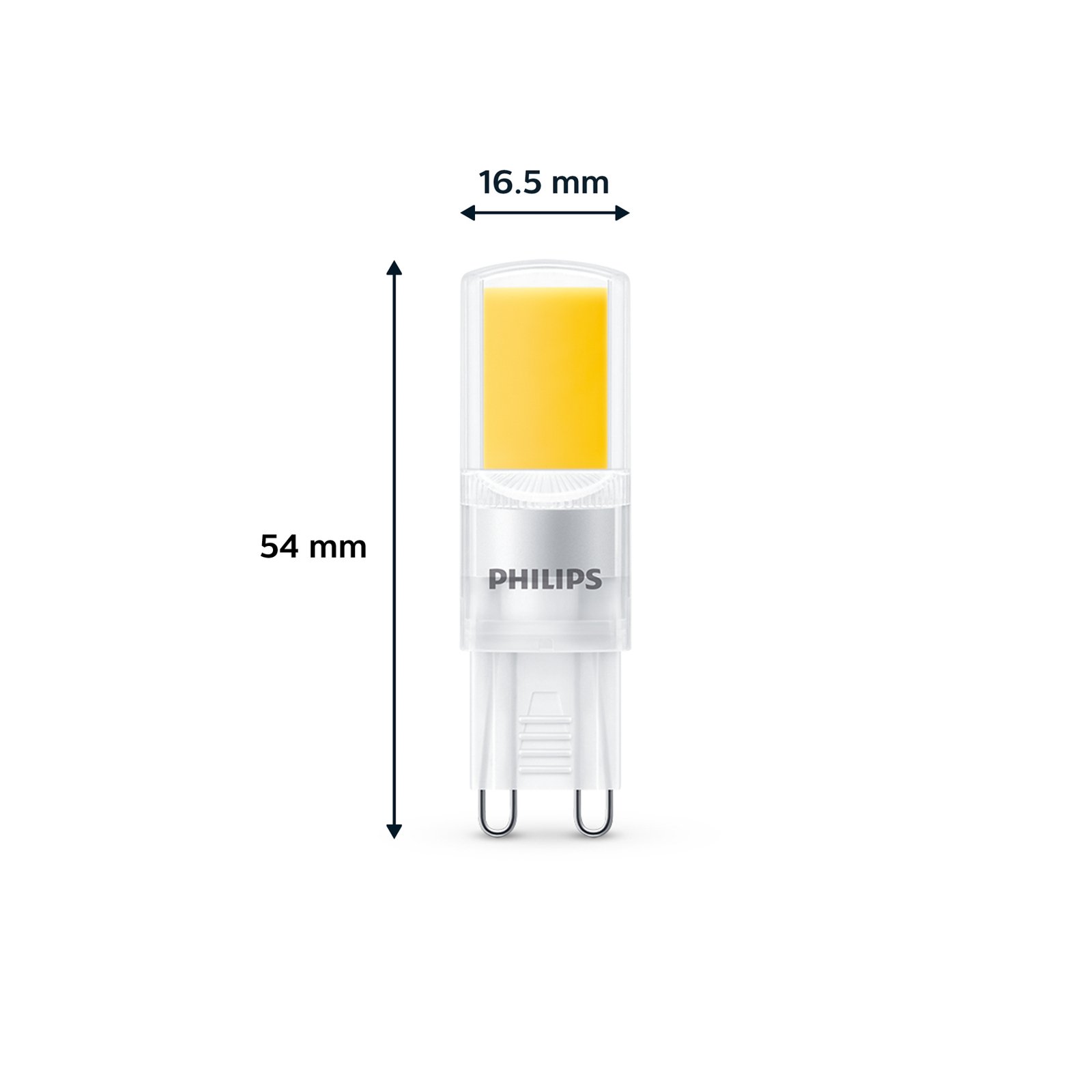Philips LED-Lampe G9 3,2W 400lm 2.700K klar 3er