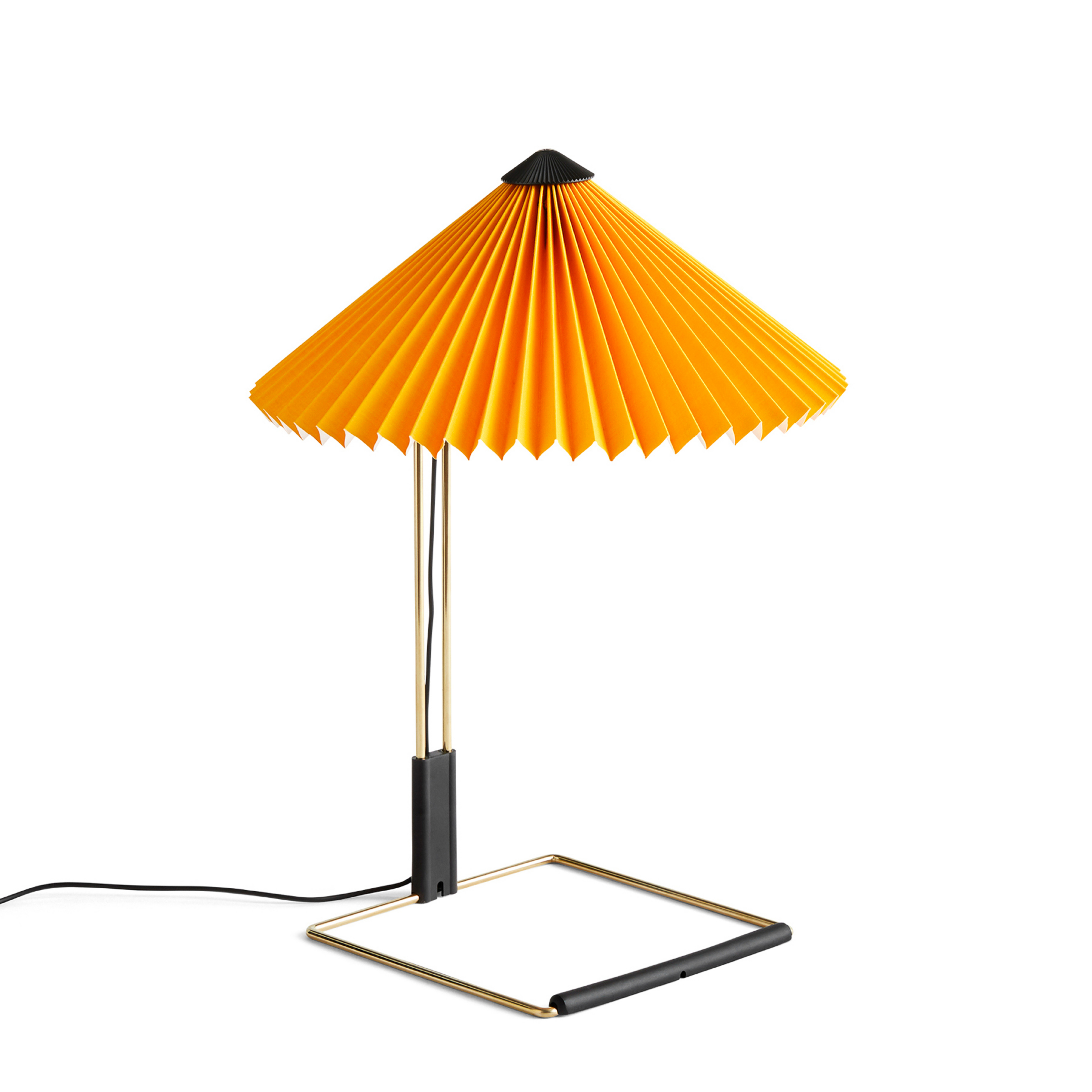 HAY Matin 300 LED-Tischleuchte Plissee, gelb
