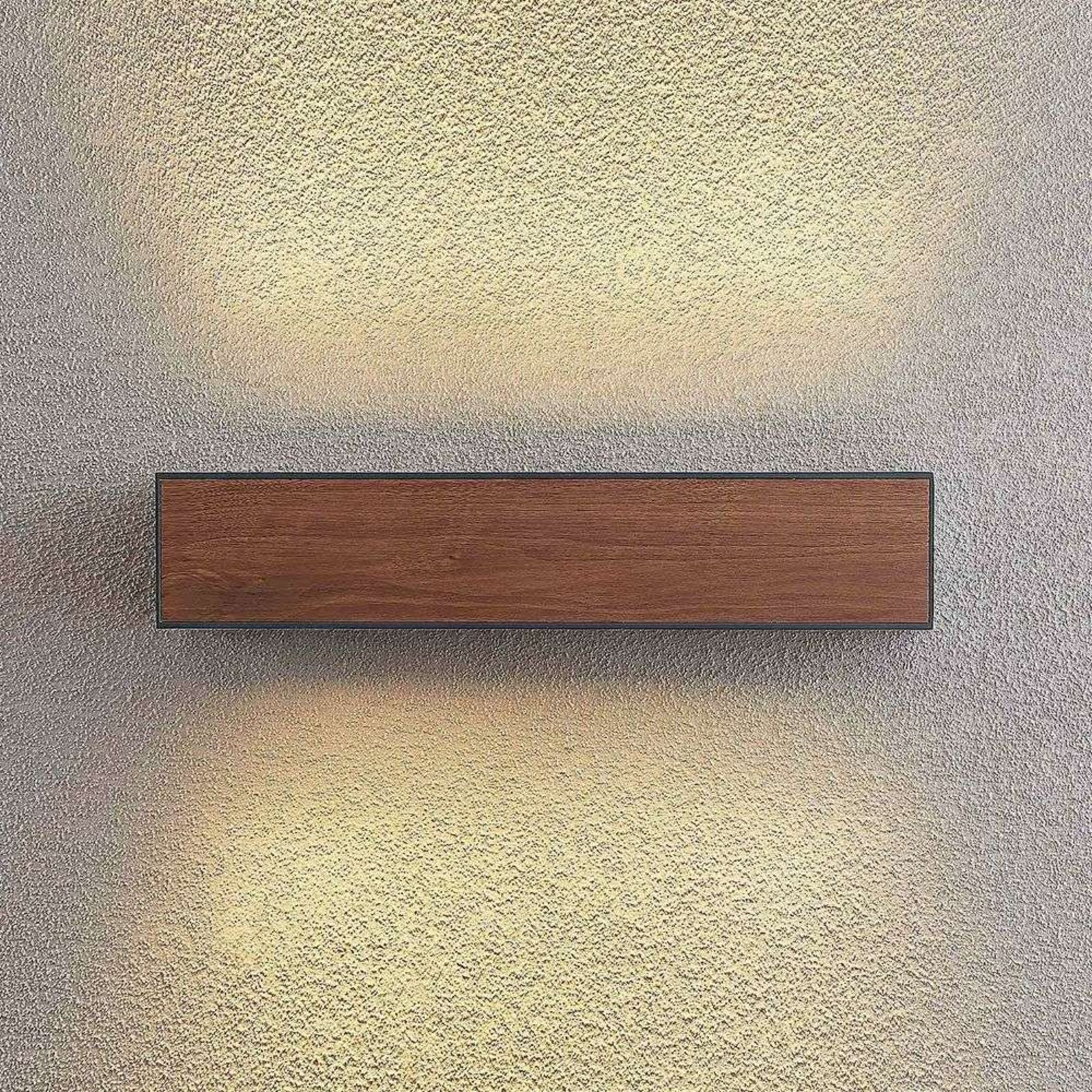 Miraz LED Aplica de Exterior Dark Grey/Dark Wood - Arcchio