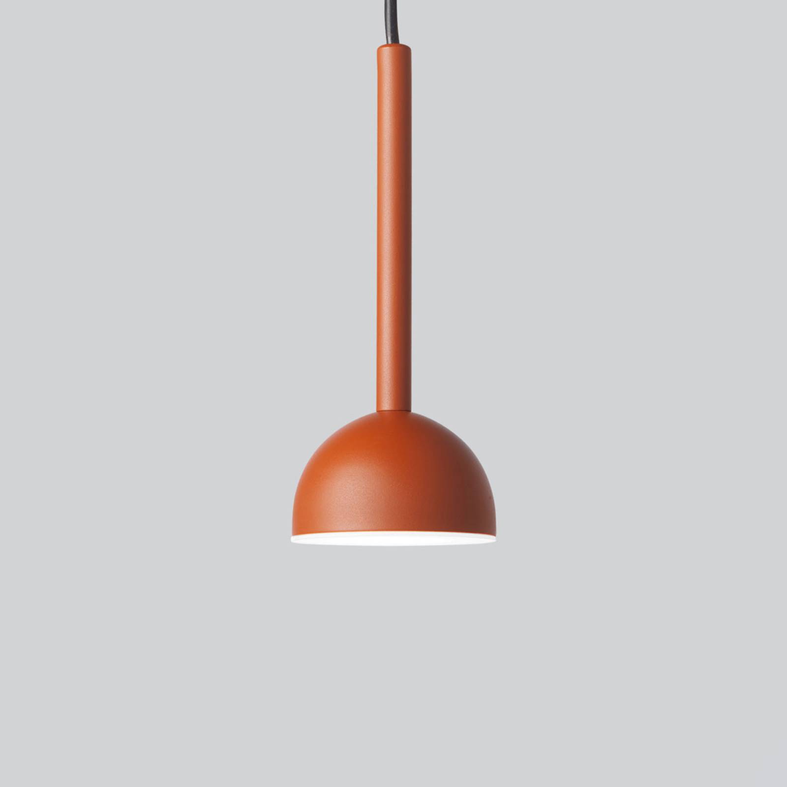 Northern Blush LED pendant light, 1-bulb, rust
