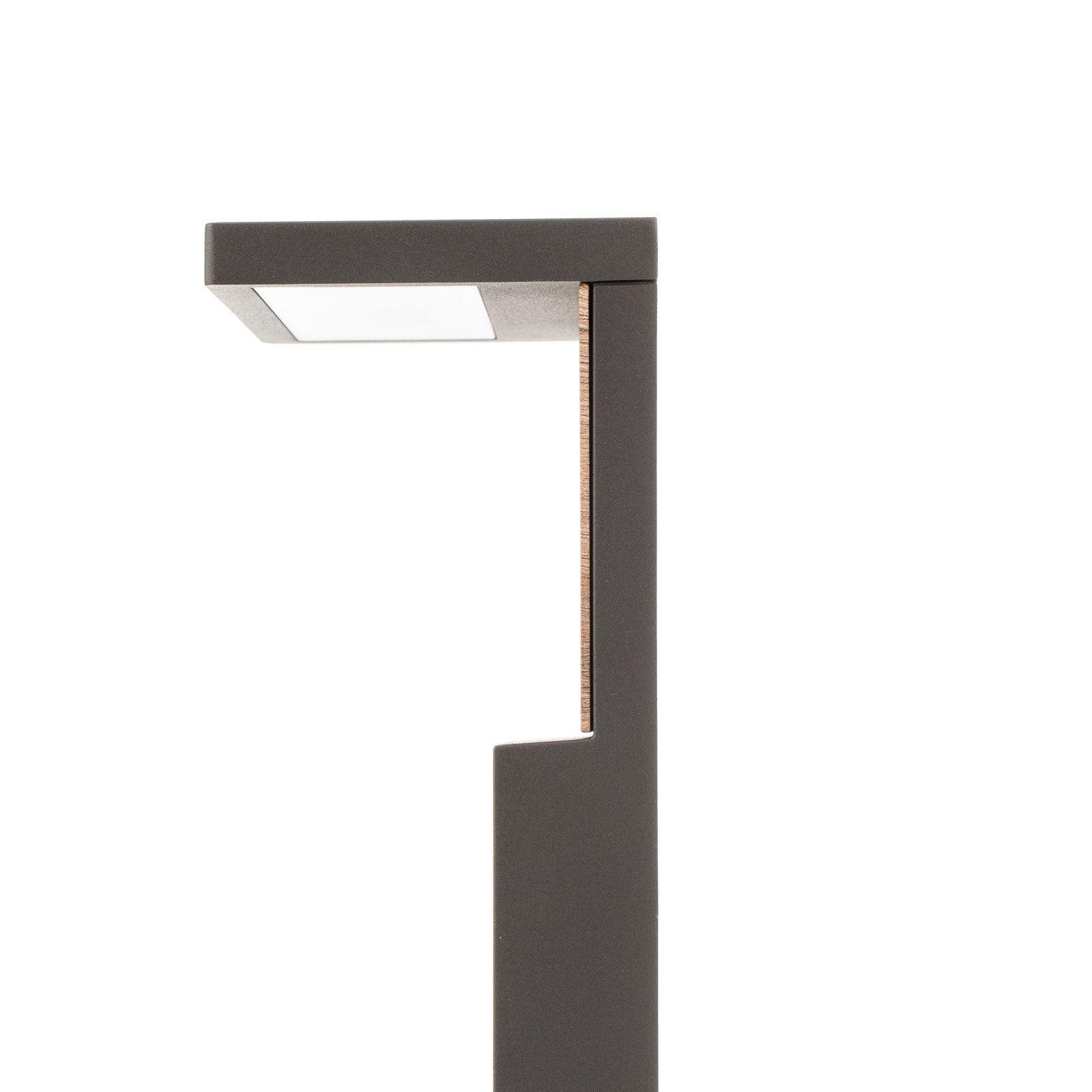 LED-Wegeleuchte Ruka mit Holz-Element, 60 cm
