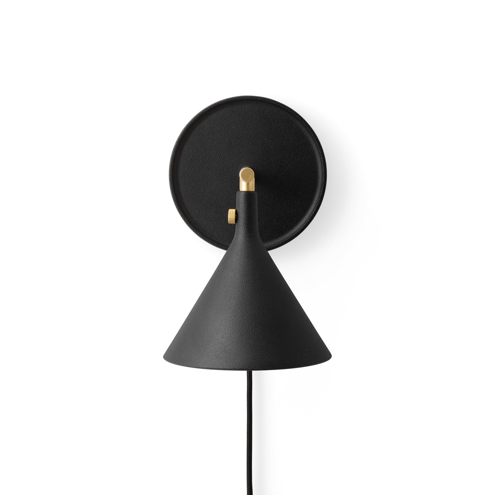 Cast Sconce LED-Wandlampe, schwarz, Stecker, dim. - Audo