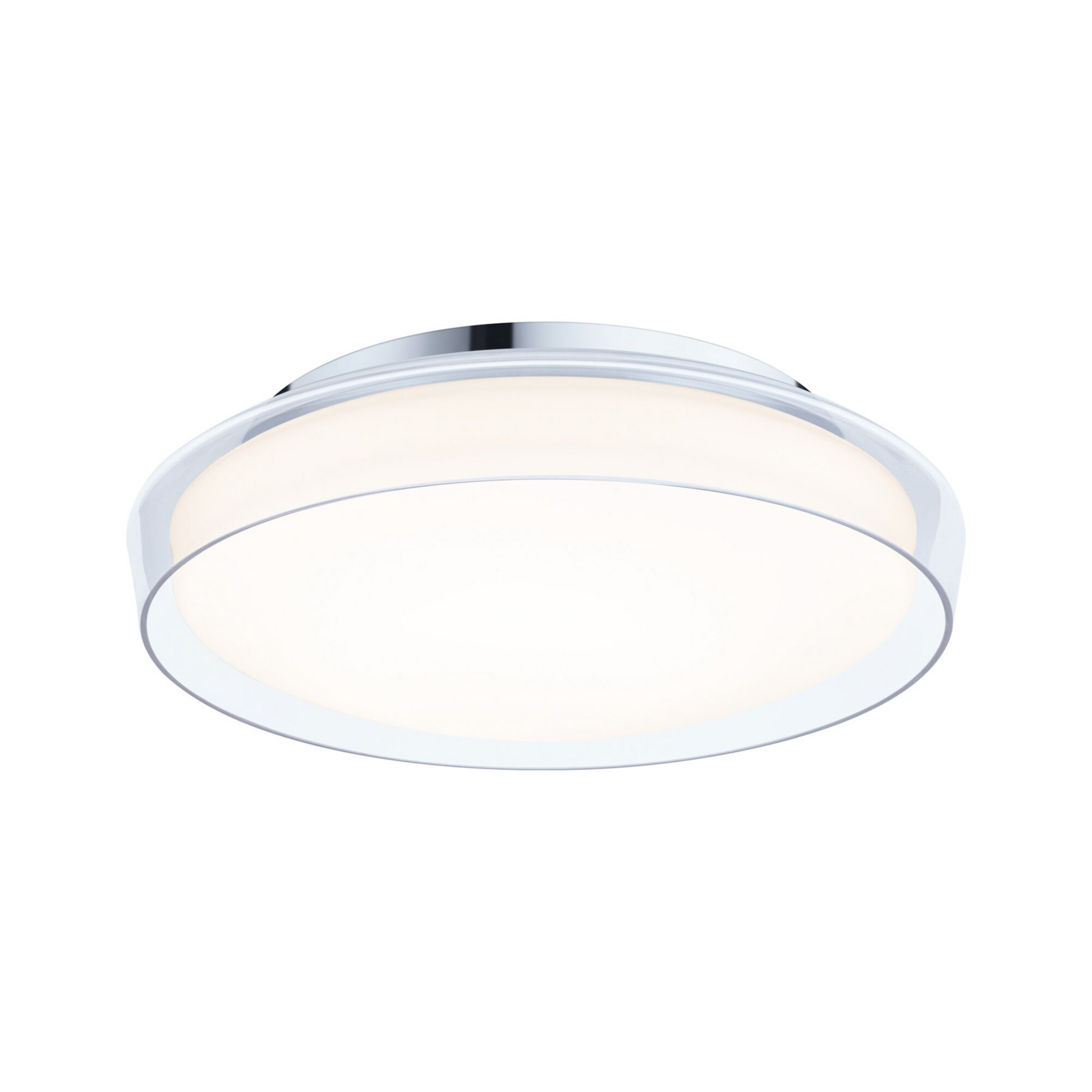 Luena LED-Deckenleuchte, IP44, chrom, Ø 35 cm - Paulmann