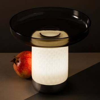 Artemide Bontà lámpara de mesa LED, cuenco vidrio