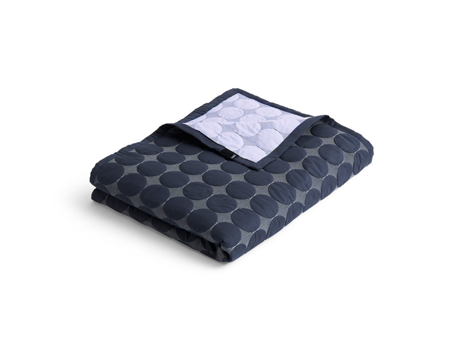 Mega Dot (Organic) Bedspread 260x260 Midnight Blue - Hay