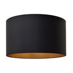 Pantalla Alba, Ø 45 cm, E27, negro/oro