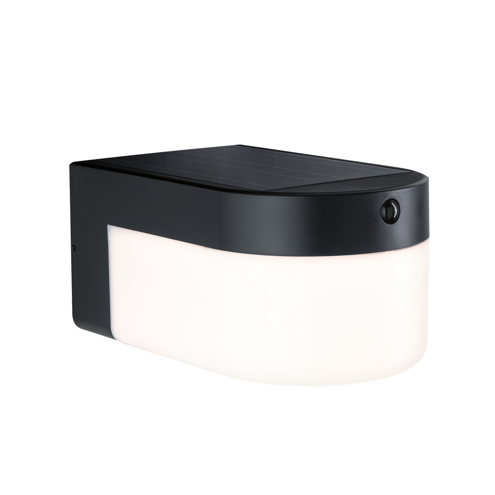 Paulmann LED sienas lampa „Calyne“, 230 V + Solar, melna, 23 cm
