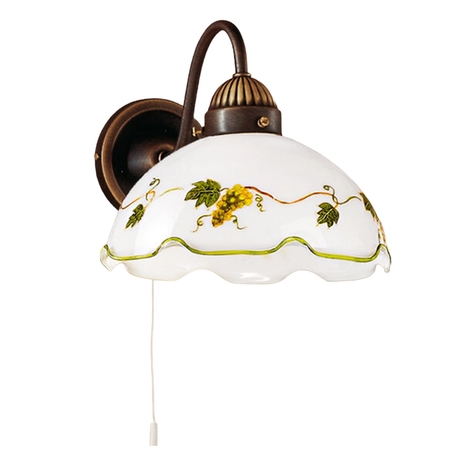 Lampa ścienna NONNA z motywem winorośli