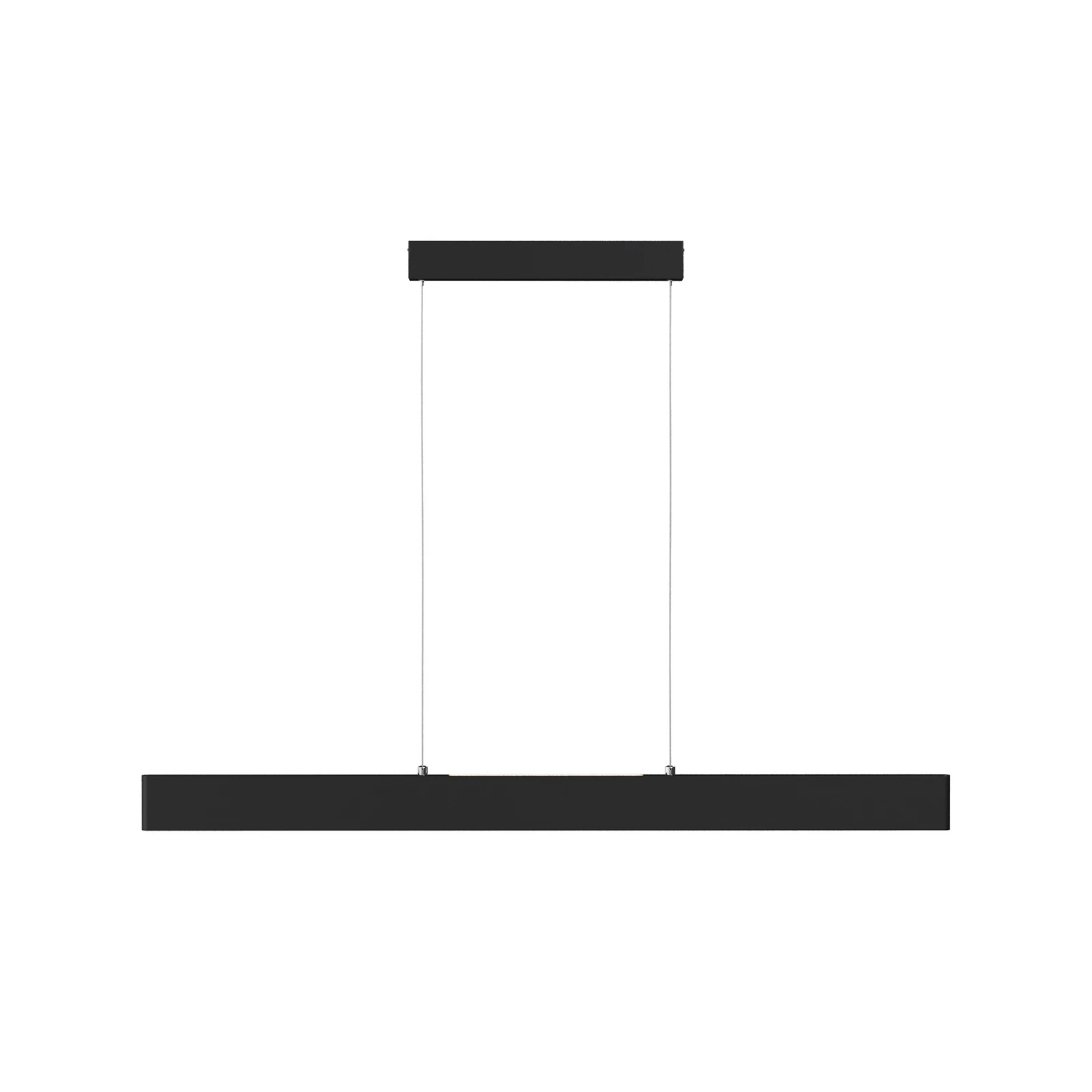 Maytoni LED-hänglampa Step, svart, 118,5 cm, 3.000 K, aluminium