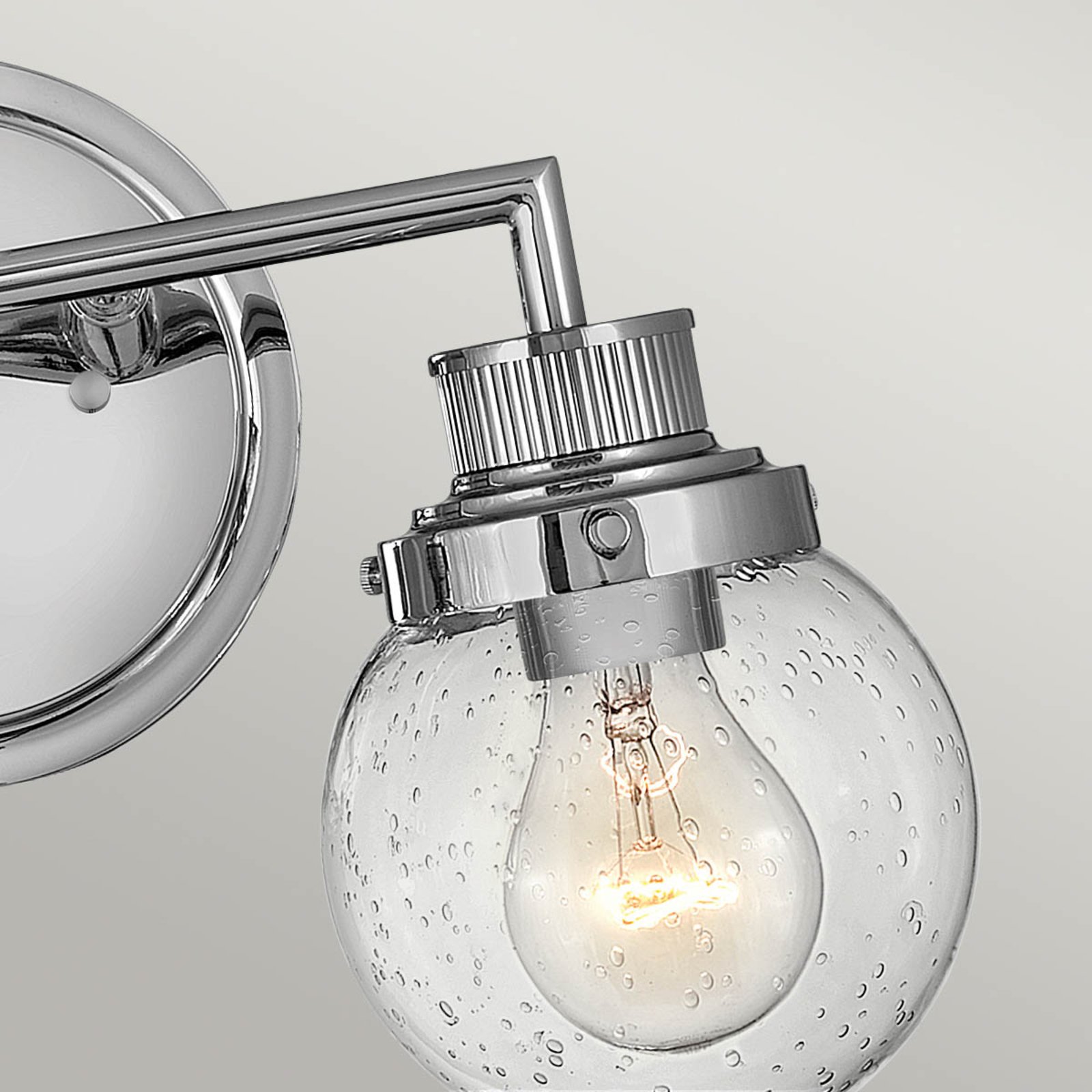 Badkamer wandlamp Poppy, 2-lamps, chroom