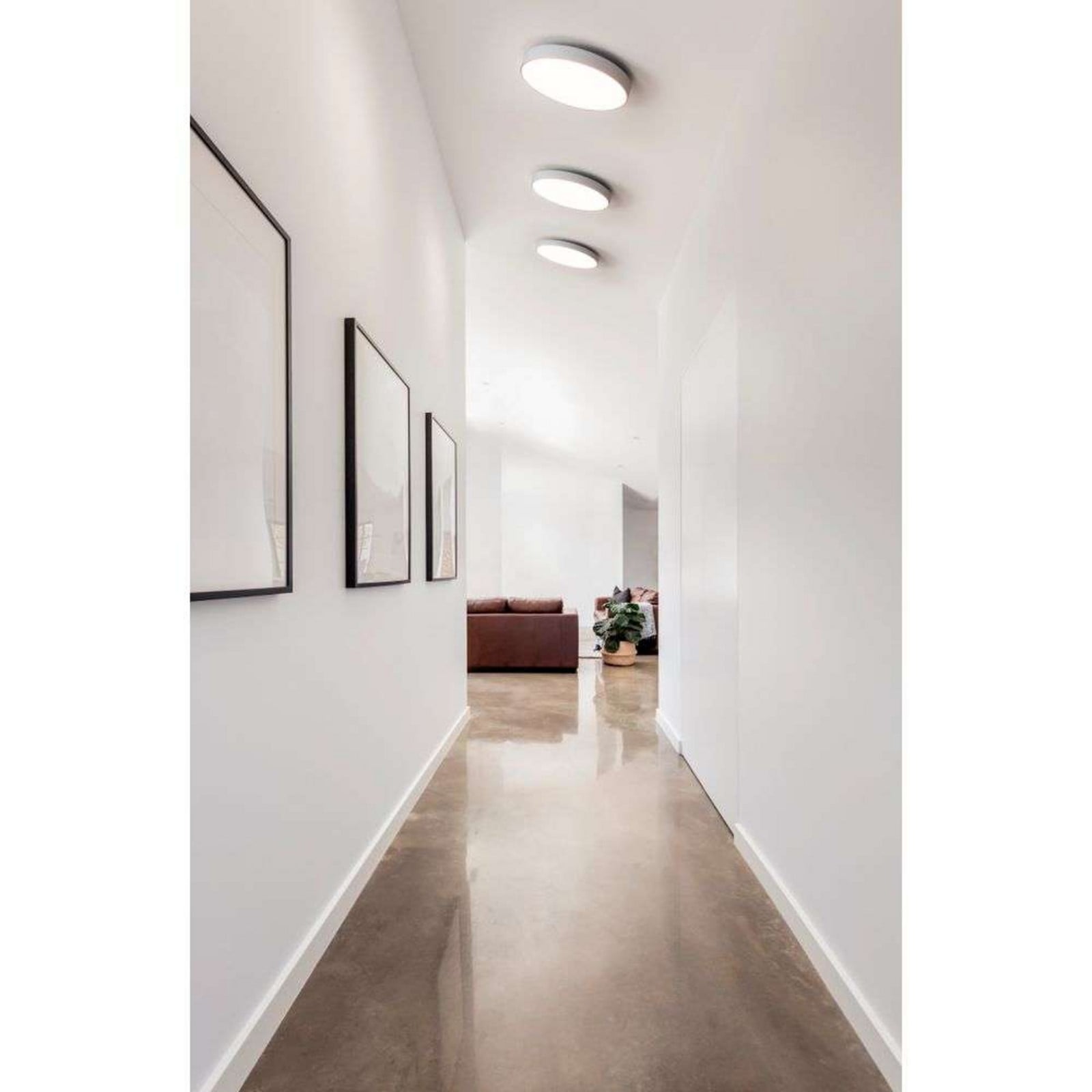 Luna C450 LED Loftlampe 3000K Hvid ANTIDARK - Stue - Plastik billede