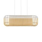 Forestier Bamboo oval L suspension blanc/naturel