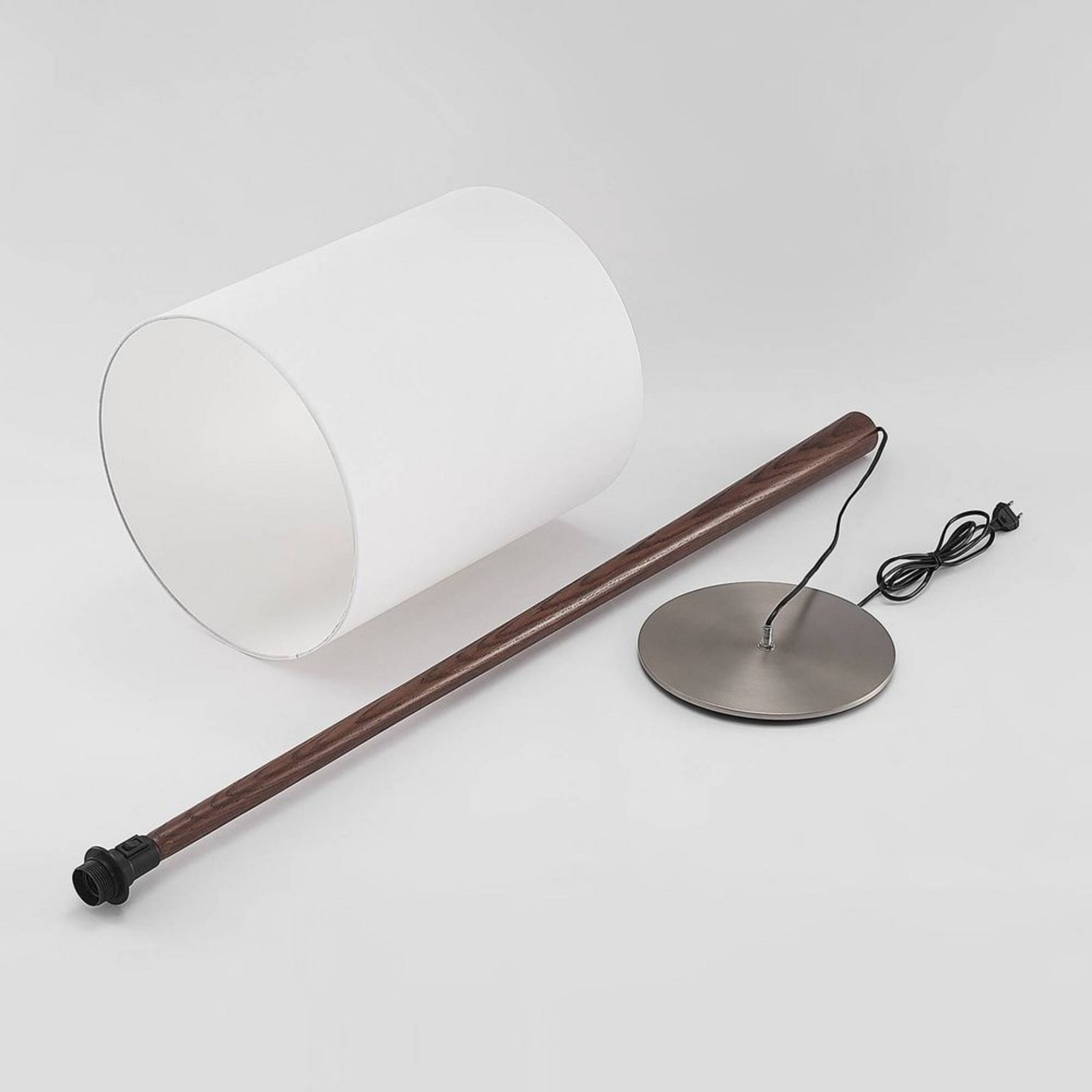 Lakira Állólámpa H160 White/Wood - Lucande