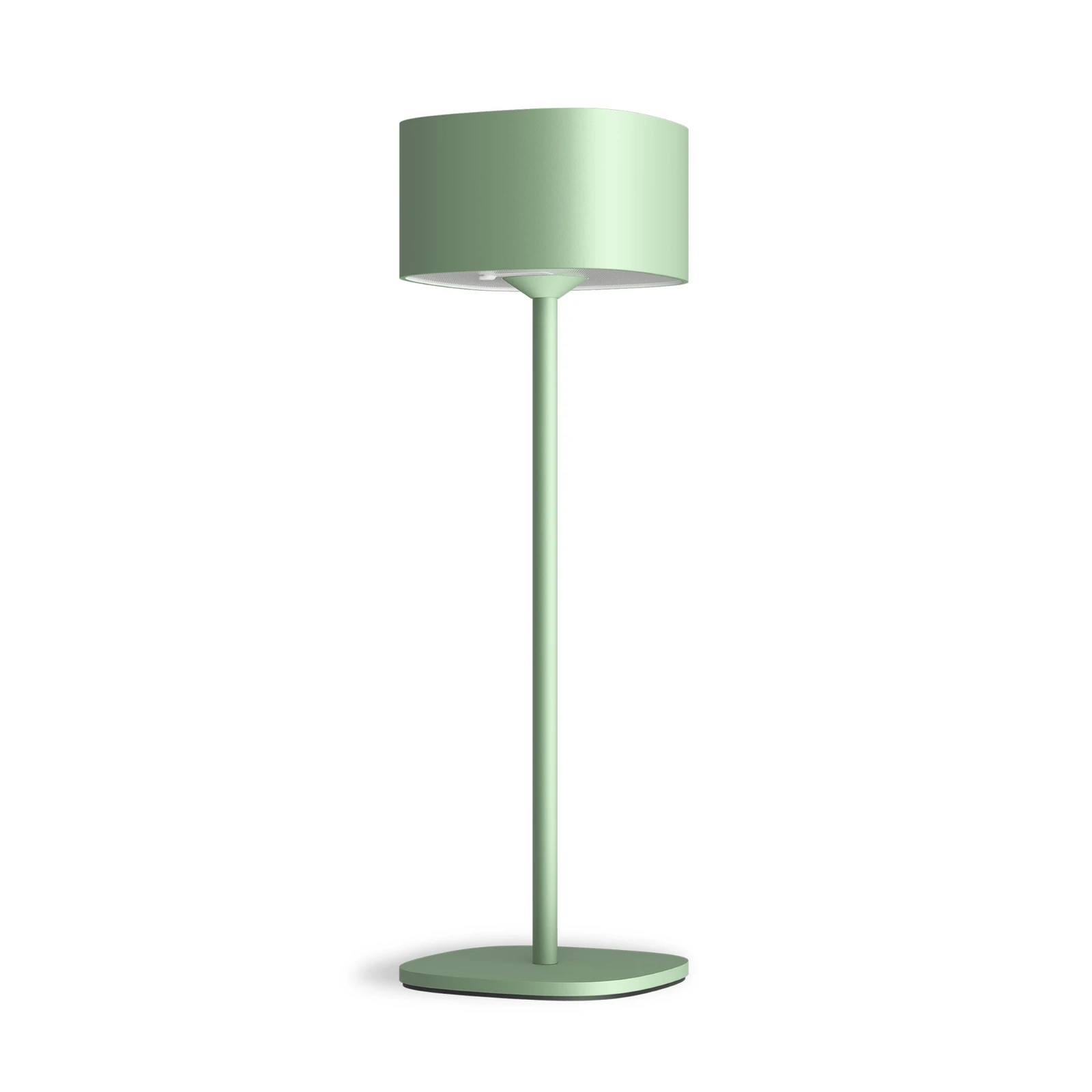 Calex Stolová LED lampa Serino, zelená, hliník, 2 700 K