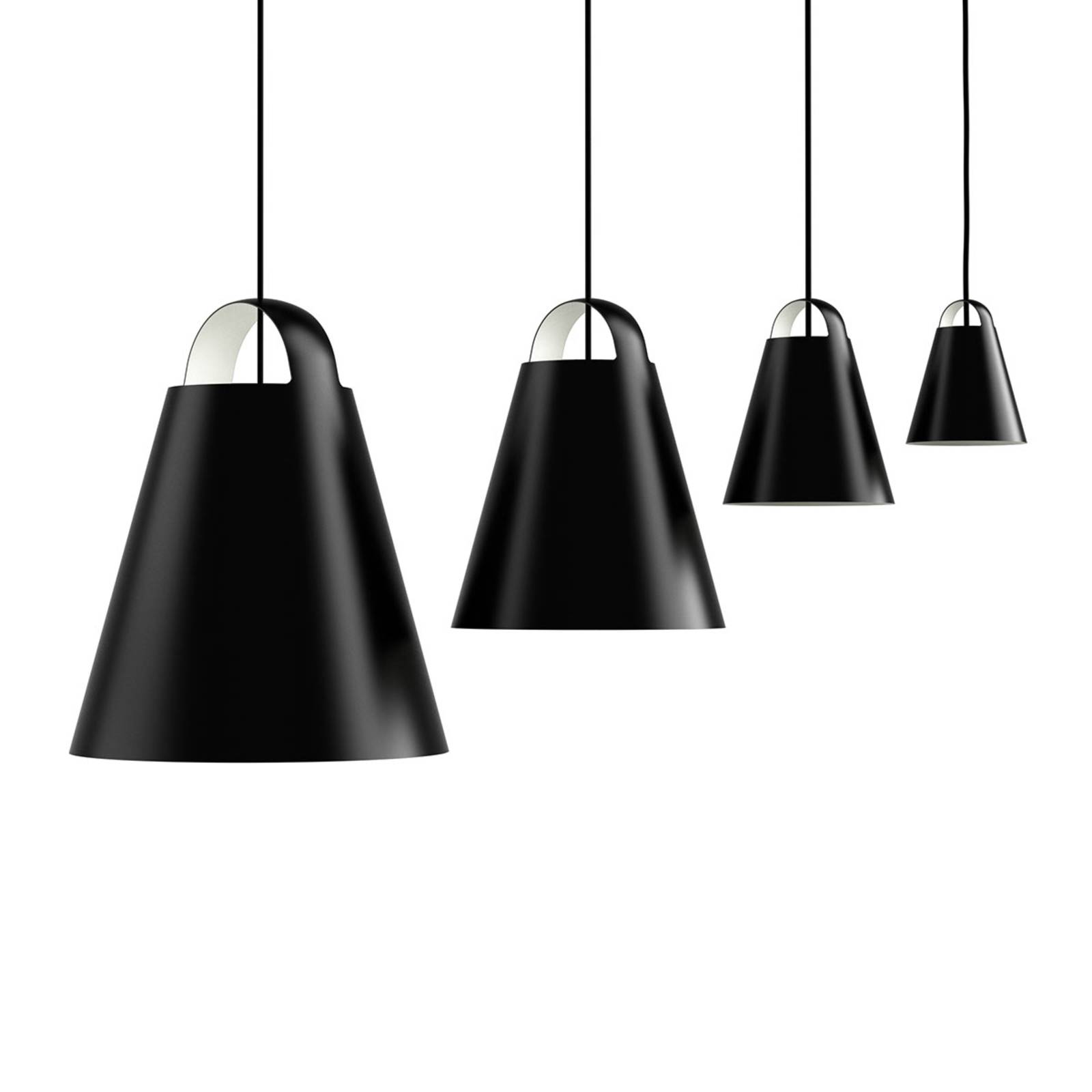 Louis Poulsen Above lampa wisząca, czarna, 17,5 cm