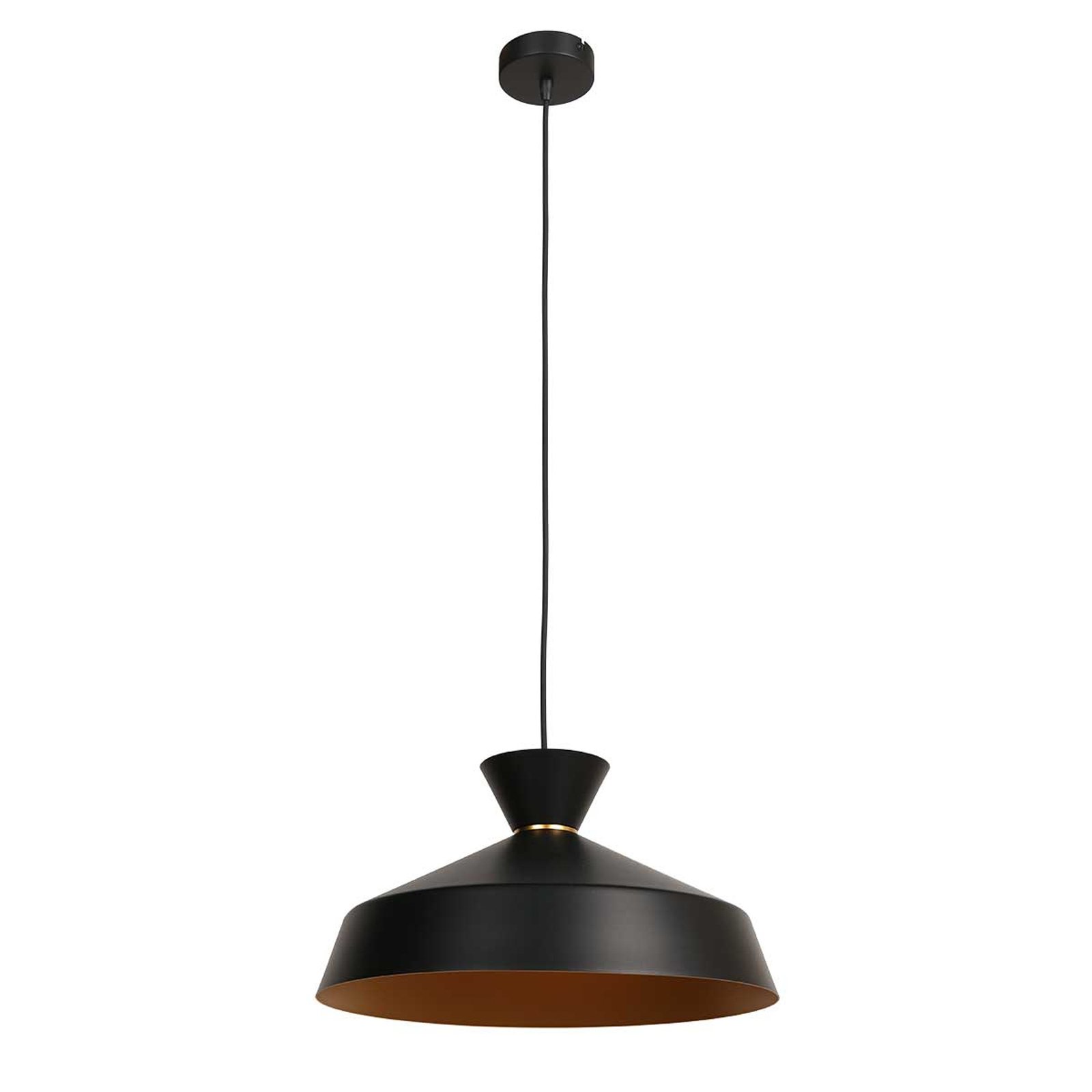 Skandina 3682ZW lámpara colgante, negro, metal, Ø 40 cm