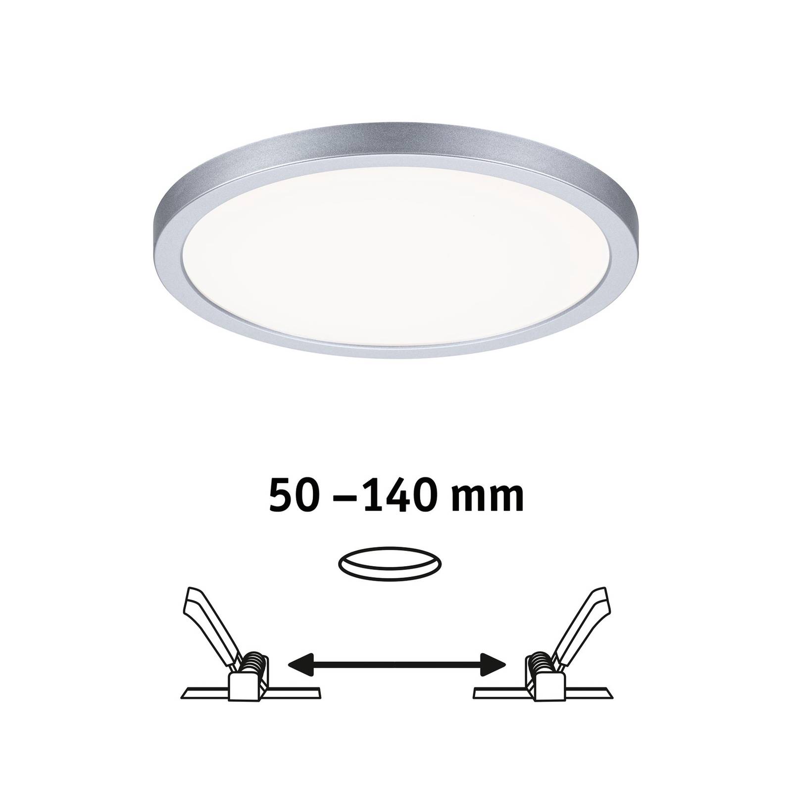 Paulmann panel LED Areo 4 000 K chrom 17,5cm