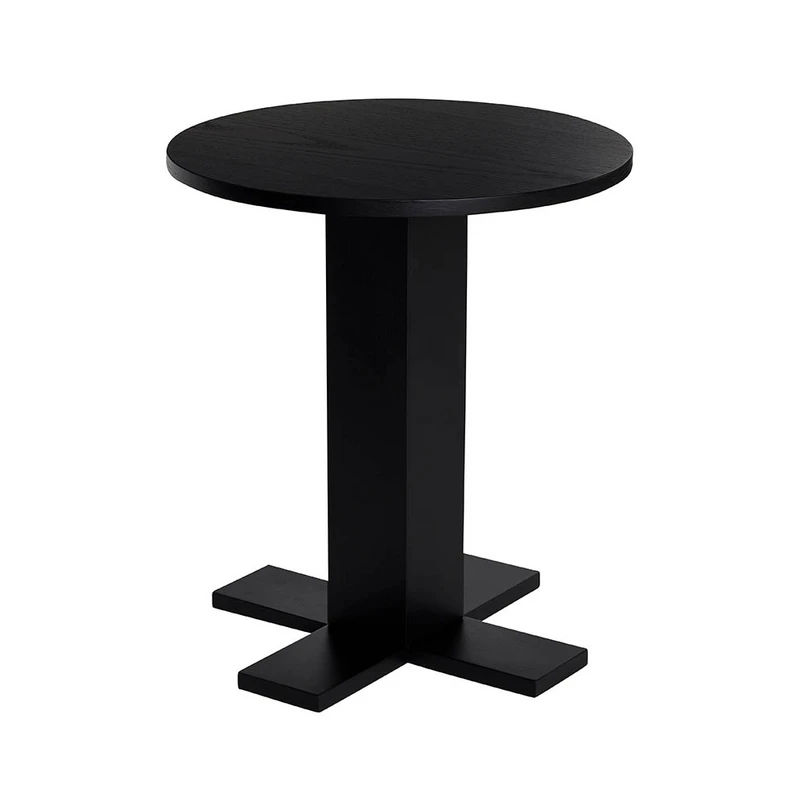 Produktfoto för Hübsch - Koohi Side Table - Sidobord - Black - ø45xh50cm