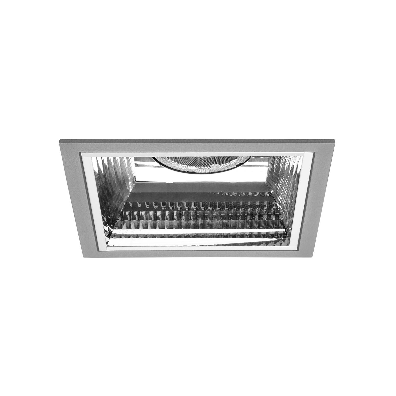 BRUMBERG Apollo Midi, facettiert, eckig, 3.000 K, silber