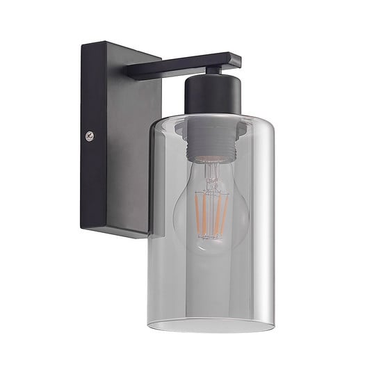 Emavi Lampa Ścienna Black/Smoke - Lindby