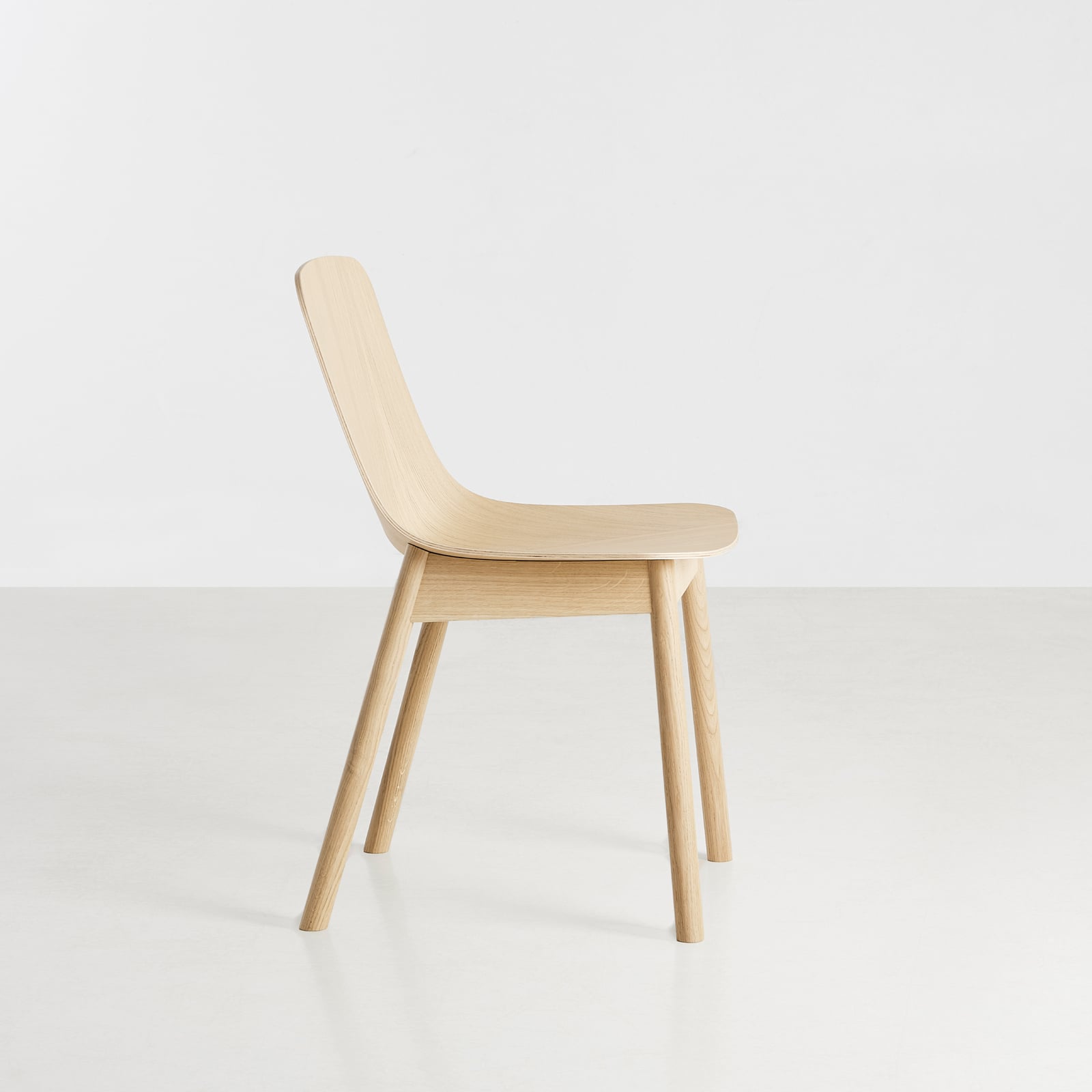 Chaise Mono, bois clair, hauteur 78 cm, chêne - Woud