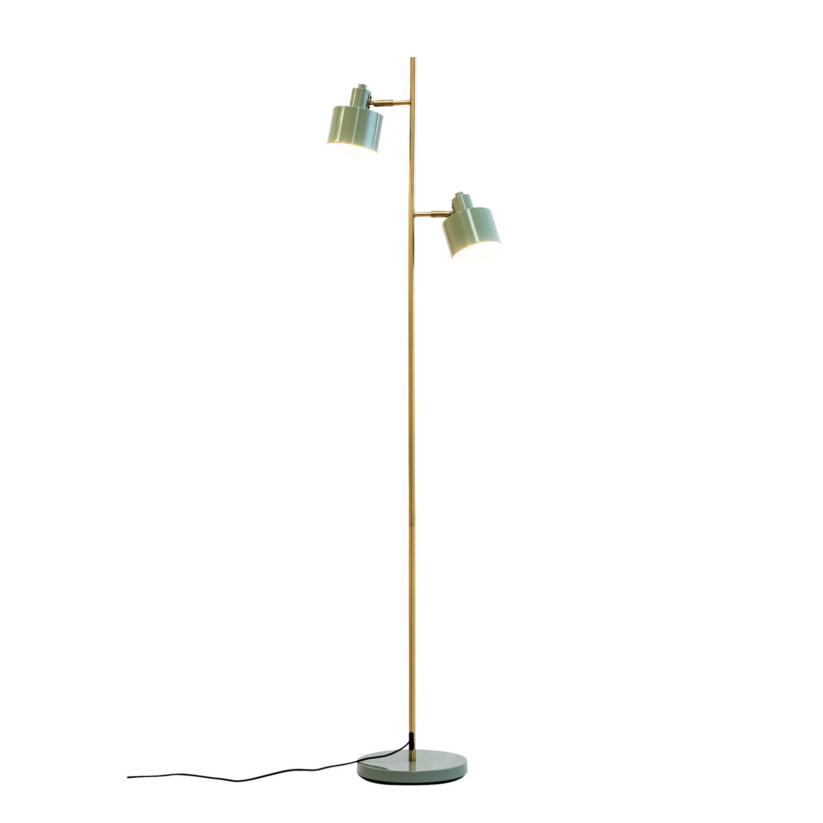 Dyberg Larsen Ocean floor lamp 2-bulb olive/brass