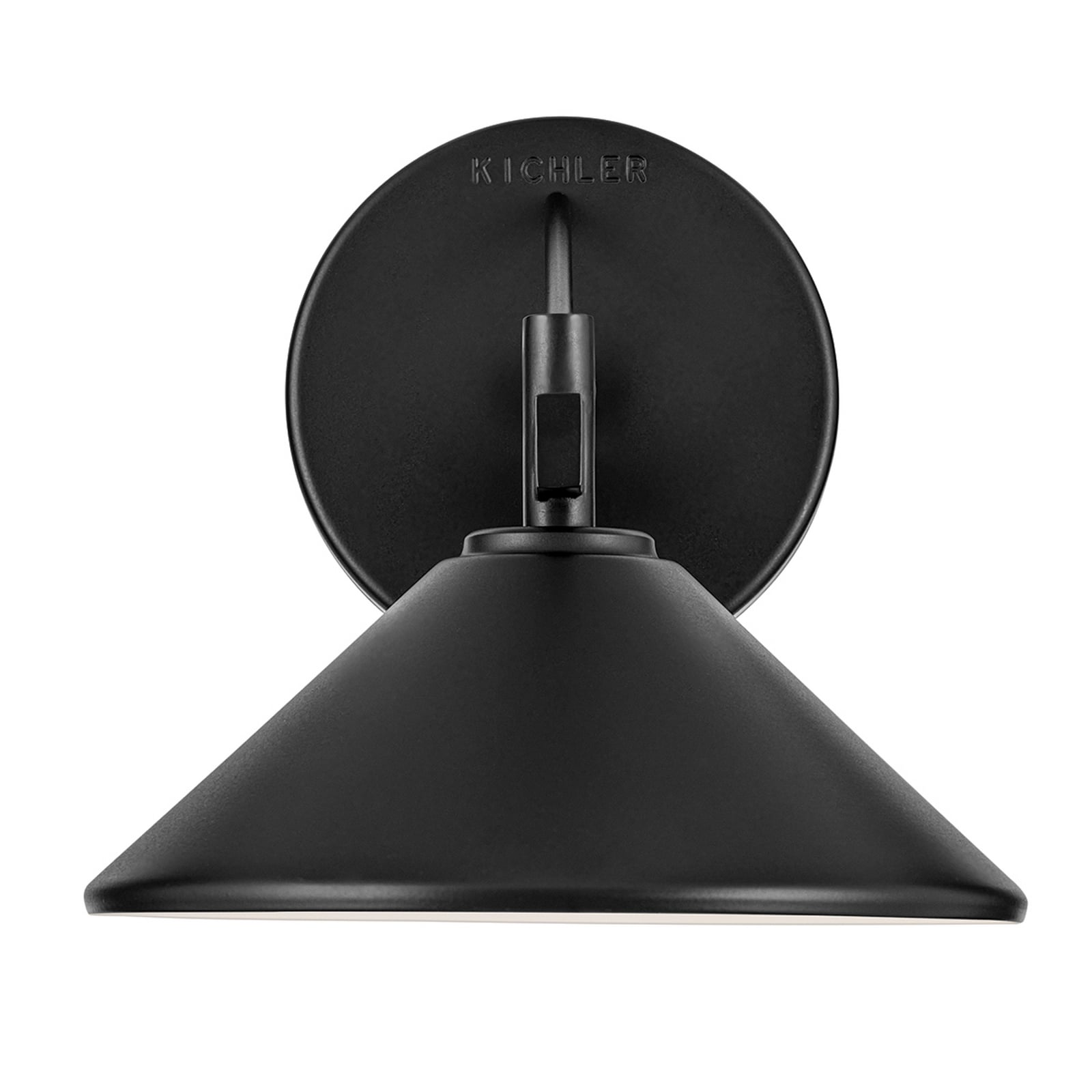 Candeeiro de parede exterior Ripley, preto, 20 cm, metal, IP44 - KICHLER Candeeiro de parede exterior Ripley, preto, 20 cm, metal, IP44 - KICHLER