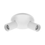 Arcchio Strahler Brinja, weiß, rund, Ø 6 cm, 2-flg., GU10