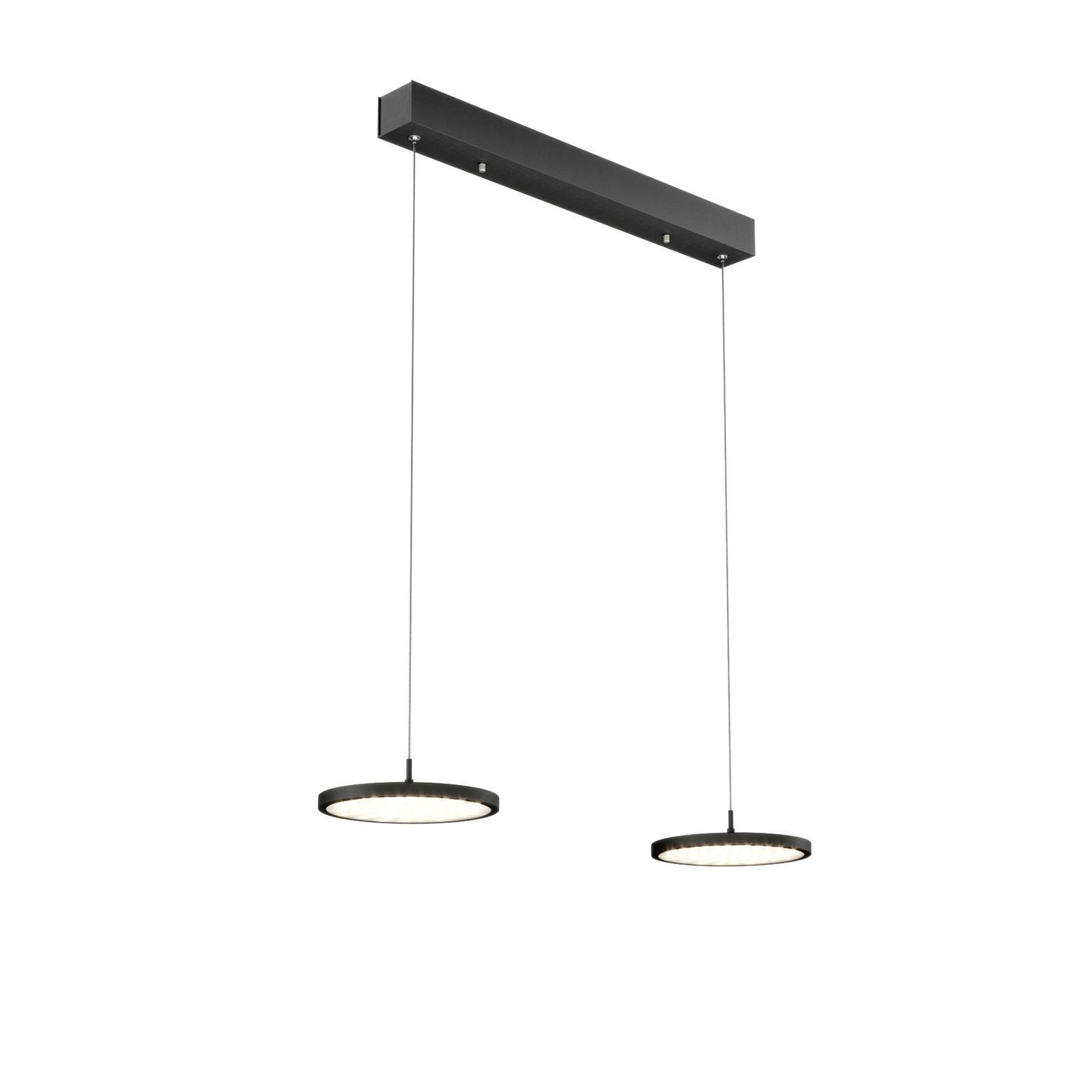 Rothfels Gion LED függő lámpa 2-izzós alu / fekete