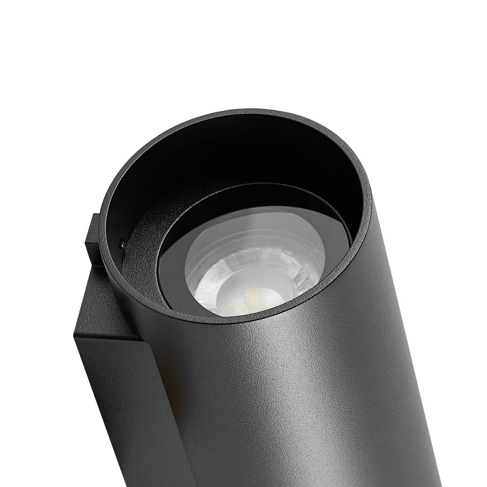 Kinkiet zewnętrzny CAN, czarny, 2-punktowy, Ø 8 cm IP65 metal GU10