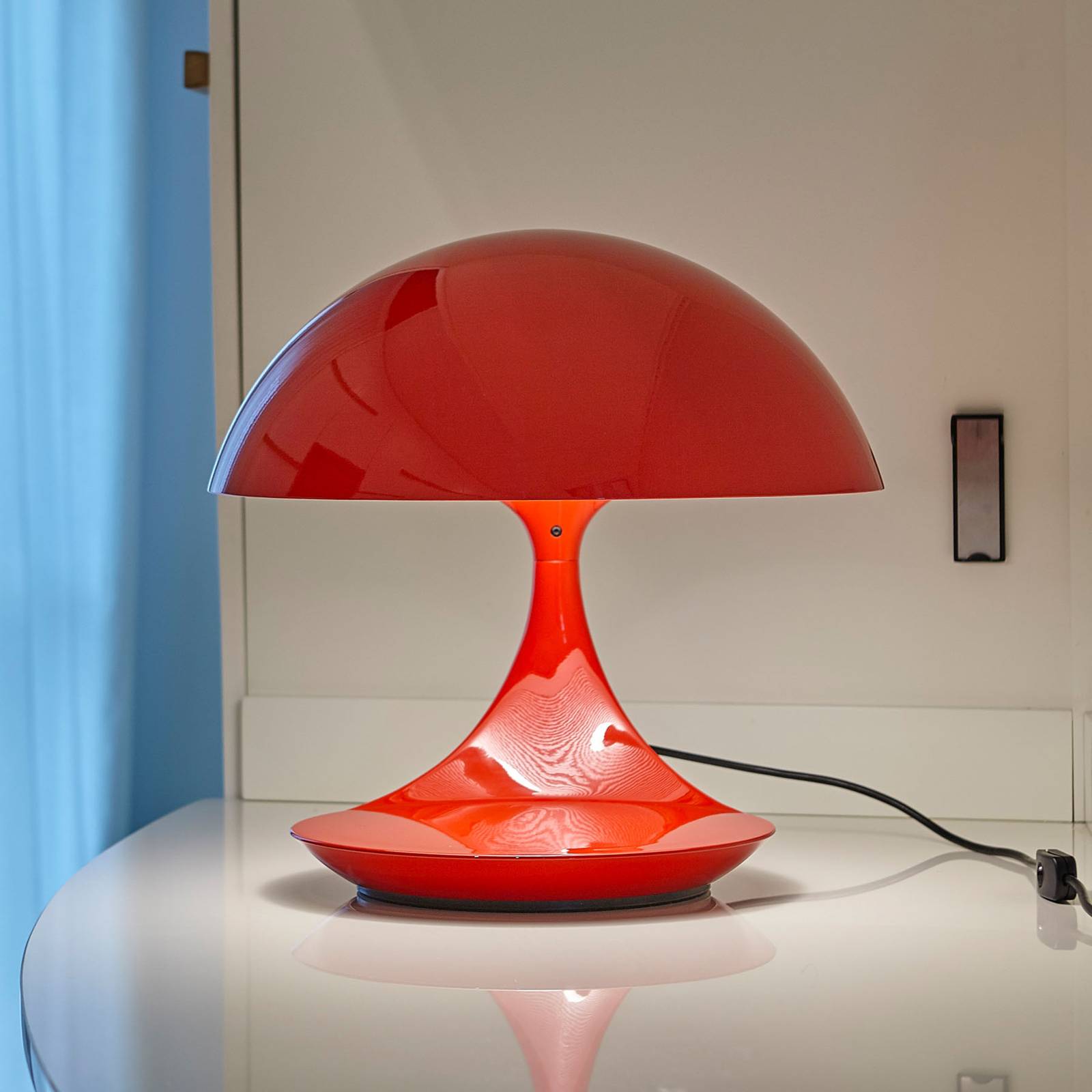 Martinelli luce cobra - retro asztali lámpa, piros