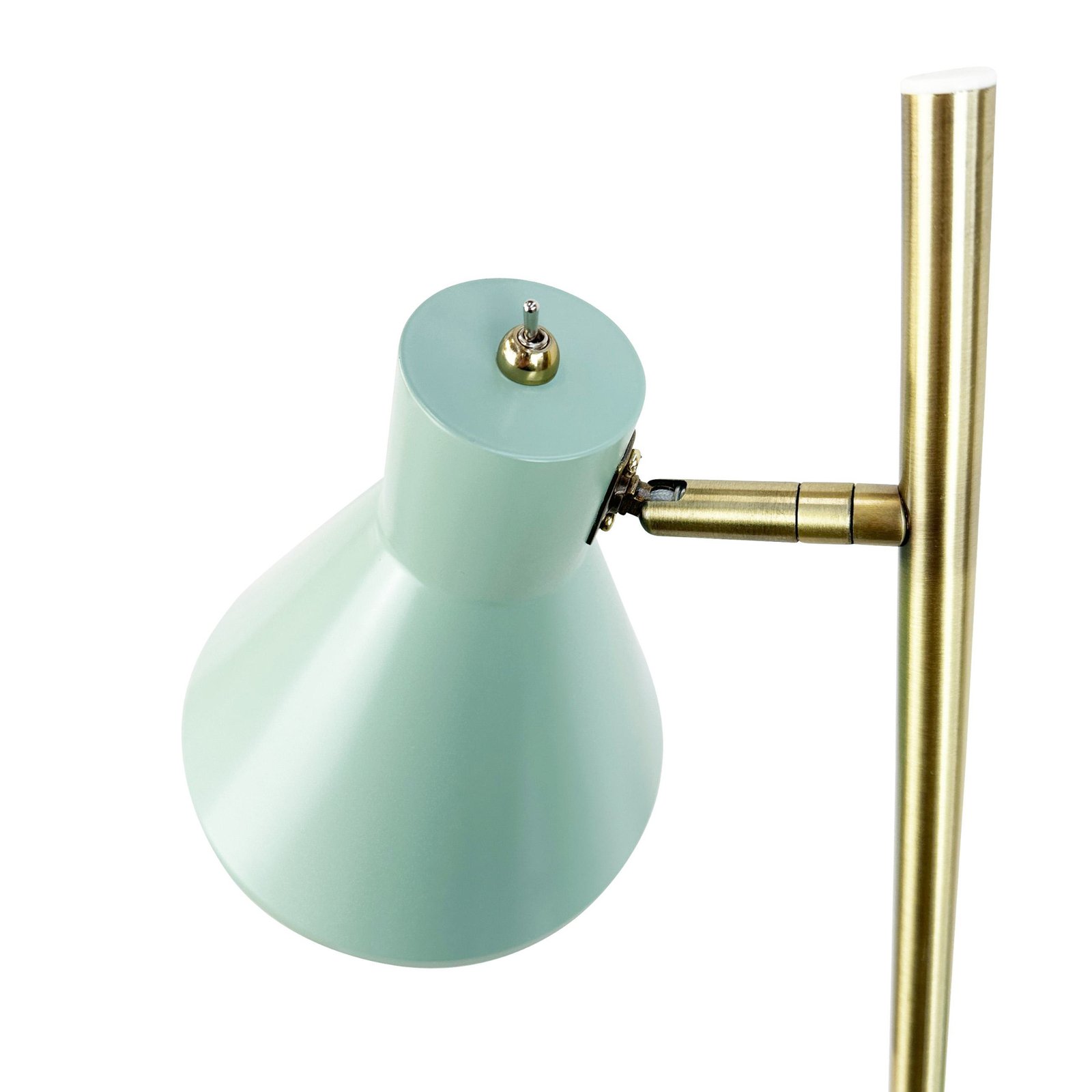 Dyberg Larsen Sleep floor lamp, mint green, height 165 cm, steel