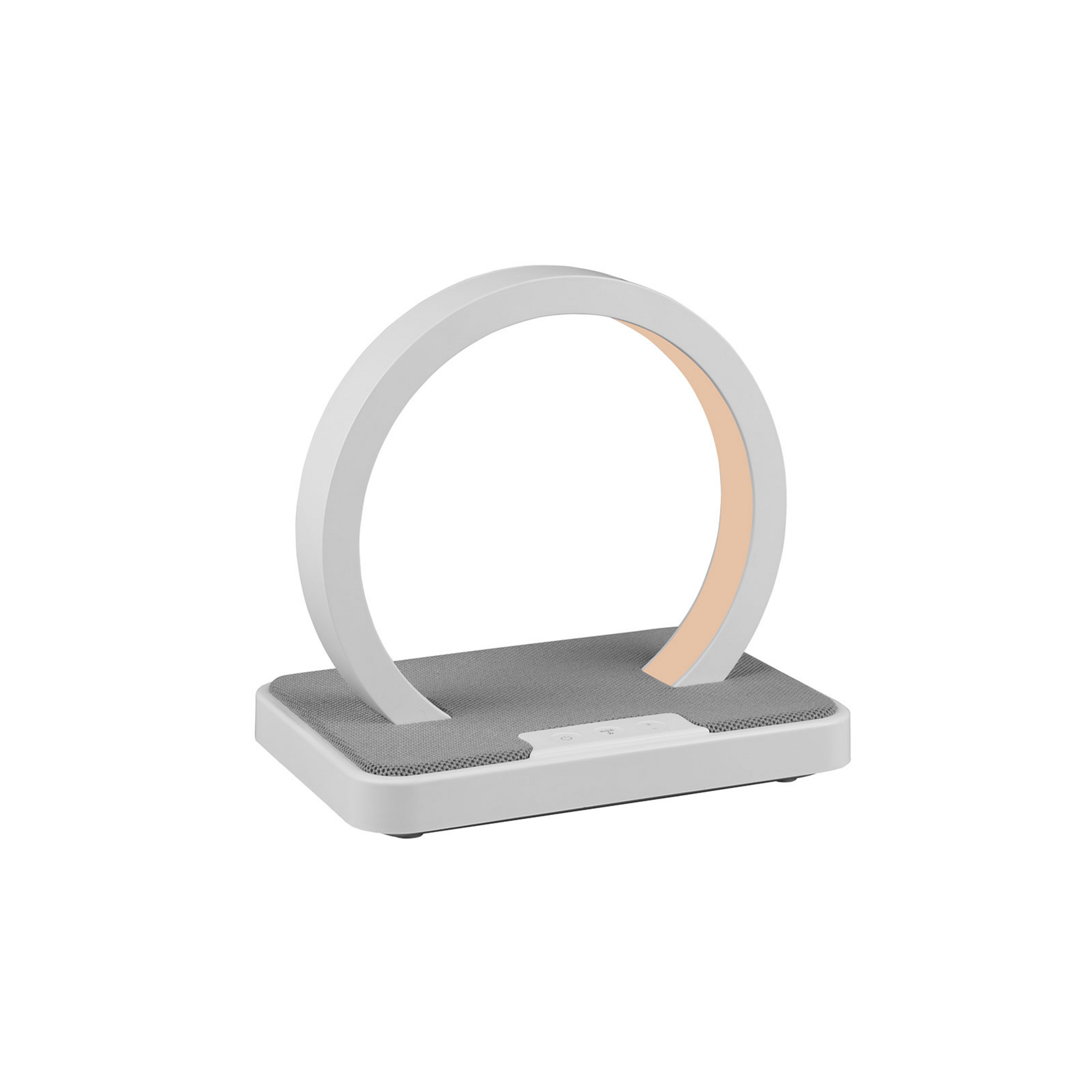 Lampe à poser LED Beat à batterie, RGBW, blanc mat