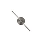 Candeeiro de parede Omni LED cor aço Largura 54 cm 2 lâmpadas - UMAGE