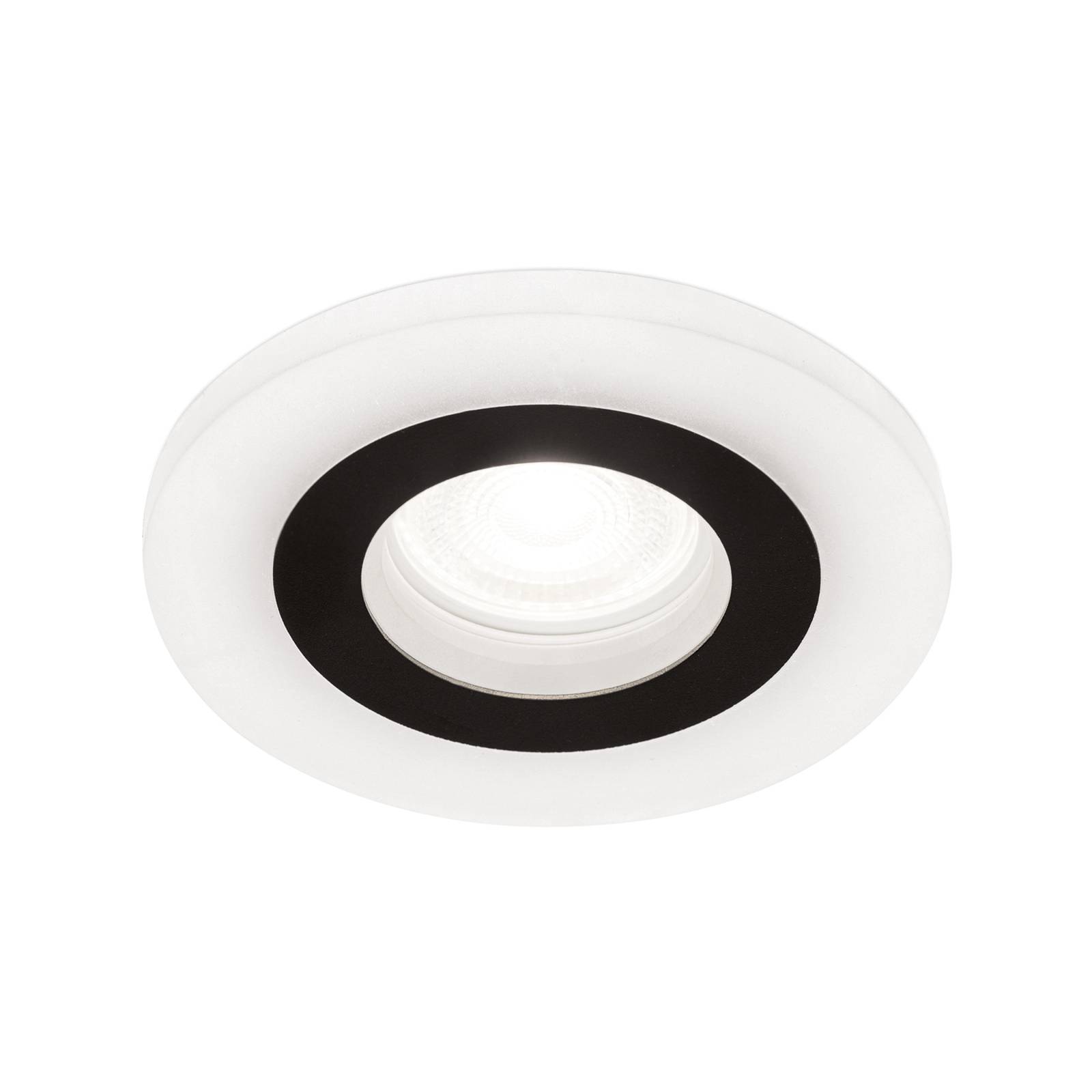 Einbaustrahler Glow schwarz Metall Ø 11 cm GU10