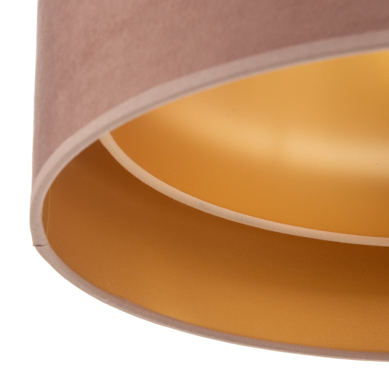 Lampa sufitowa Golden Duo Ø 40cm jasnoróżowa/złota