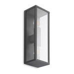 Peldar 2 Kültéri Fali Lámpa Dark Grey - Lindby