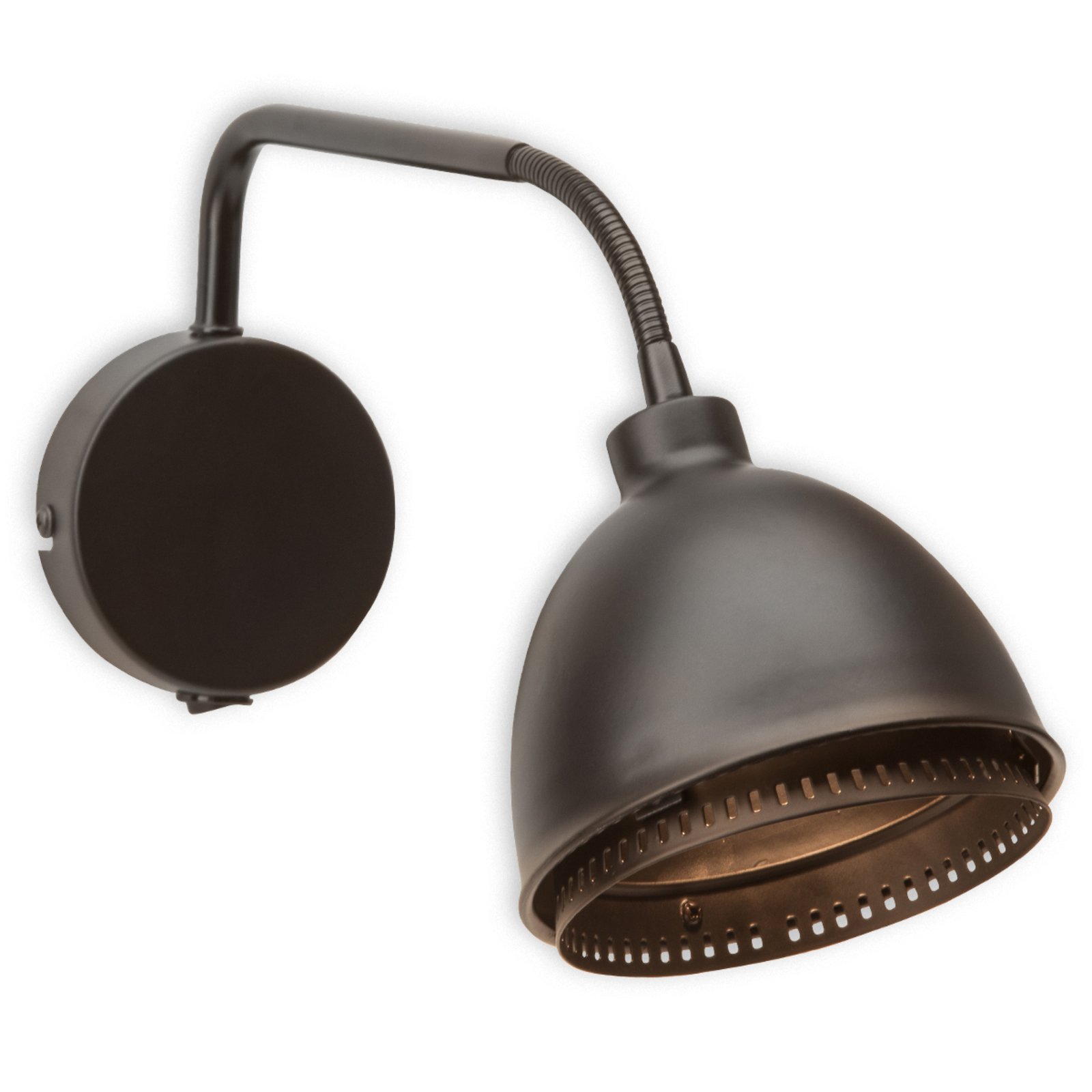 SKIRT - czarna lamp ścienna w stylu industrialnym