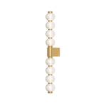 Maytoni LED-Wandleuchte Amulet, linear, 76 cm, klar / gold