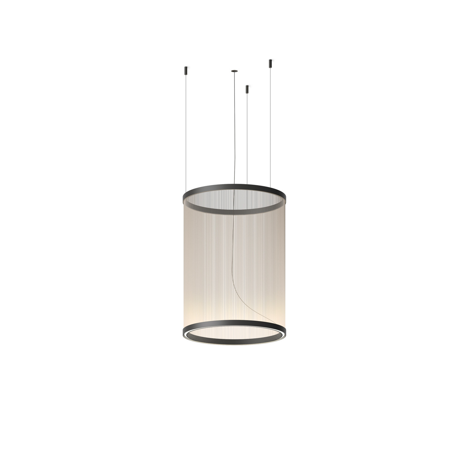 Lampă suspendată LED Vibia ARRAY bej 73 x 55 cm cilindrică 927 dimabil - Camera de zi / sufragerie - Design - Alamă