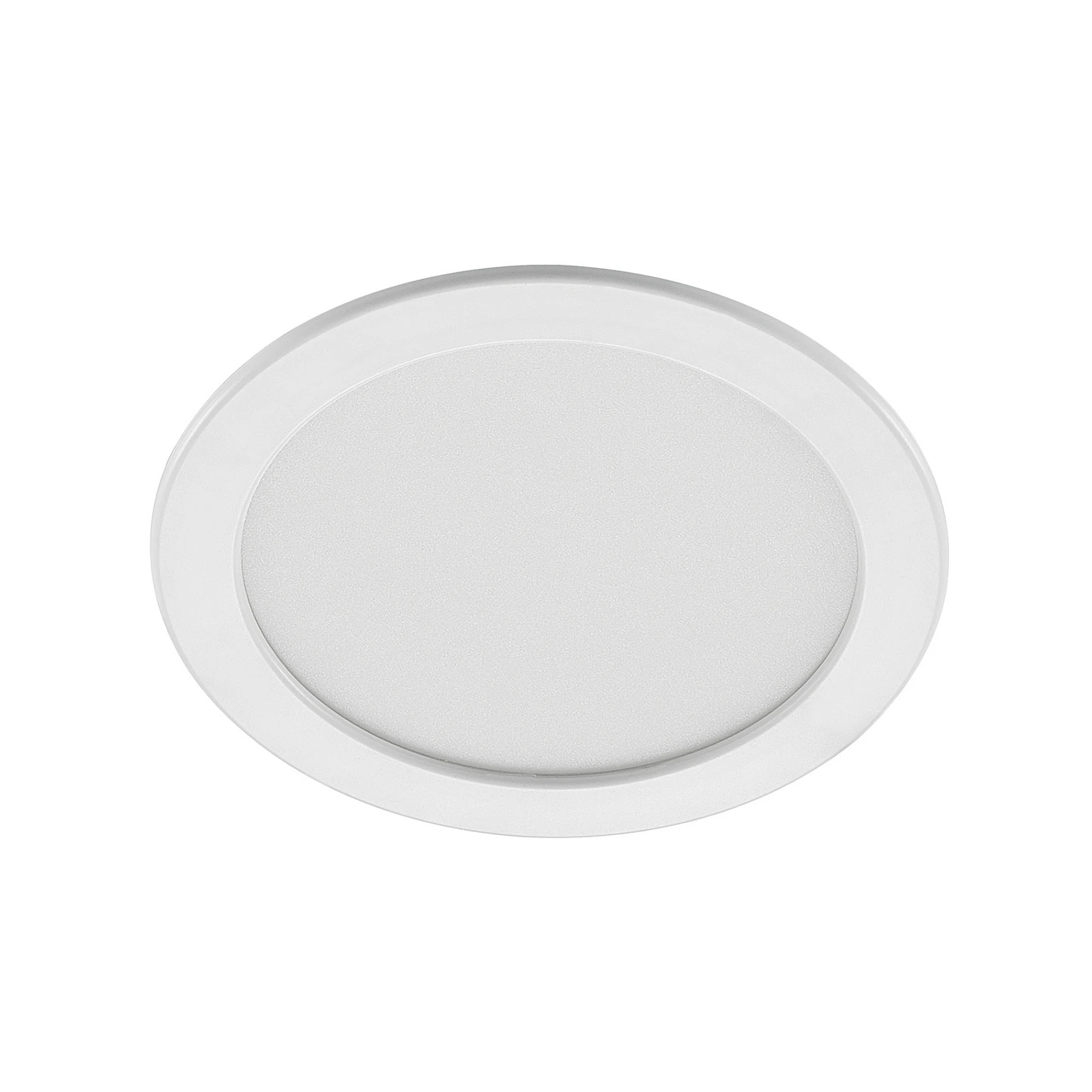Φωτιστικό εσοχής Prios LED Cadance, λευκό, 22 cm, CCT, IP44