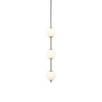 Candeeiro suspenso LED Audrey, cor latão, 3 lâmpadas Ø 12 cm - UMAGE