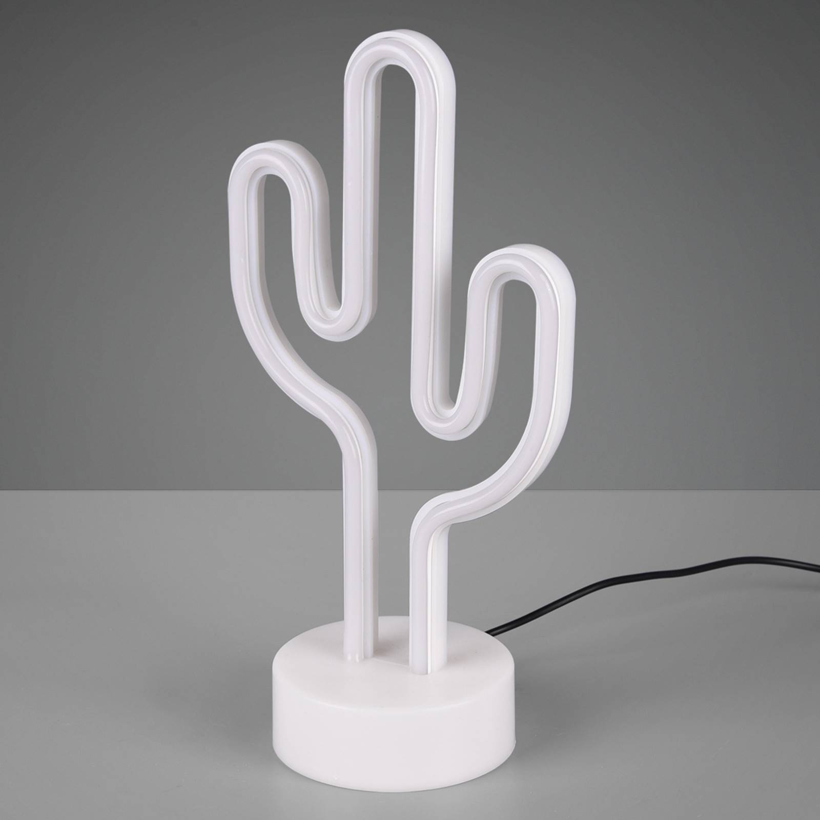 Reality LED Tischleuchte Cactus 29,6 cm x 14,3 cm x 8,5 cm Weiß günstig online kaufen