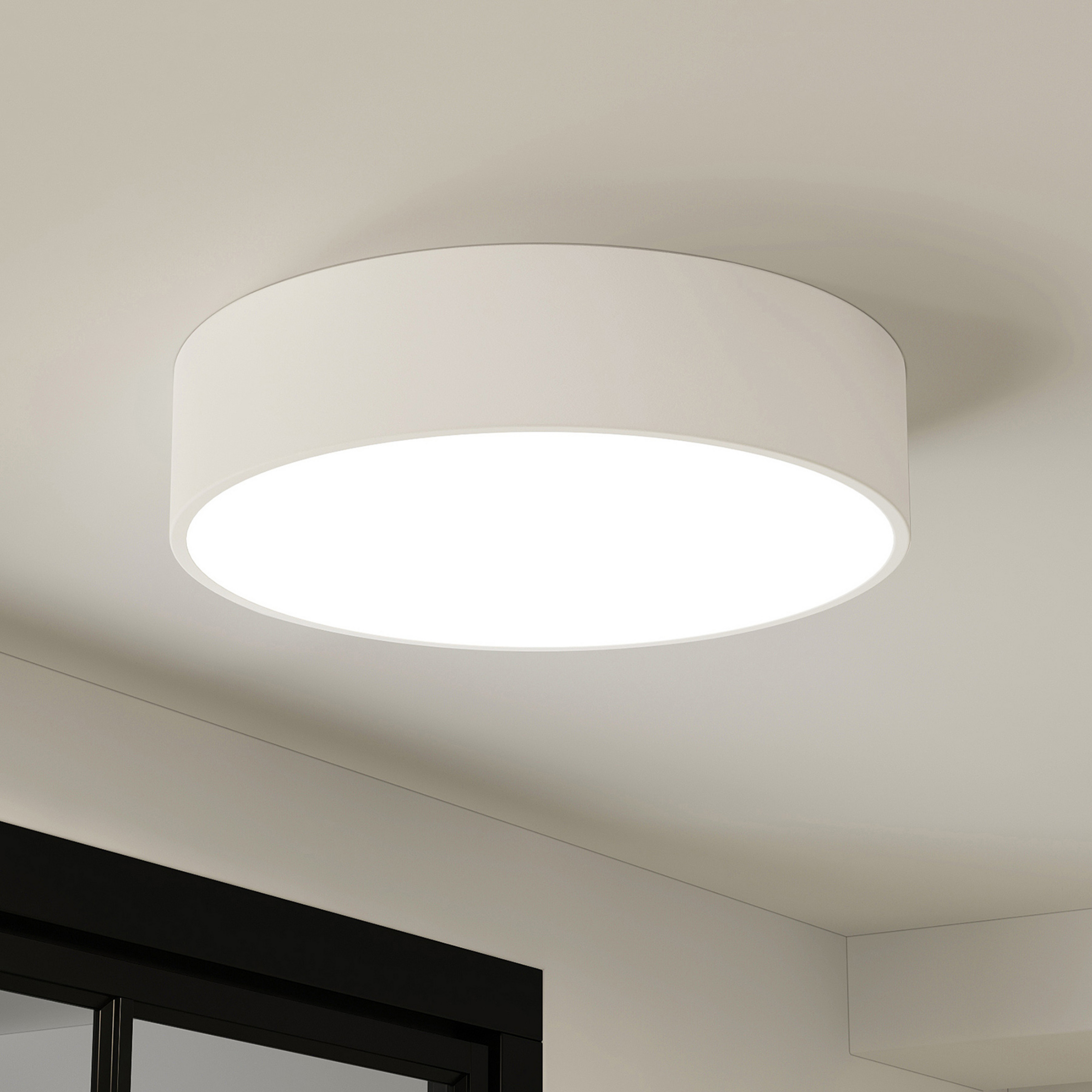 Arcchio Plafonnier LED Noabelle, Ø 40 cm, blanc, métal