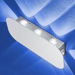 Prince wall light, 8-bulb, anodised aluminium