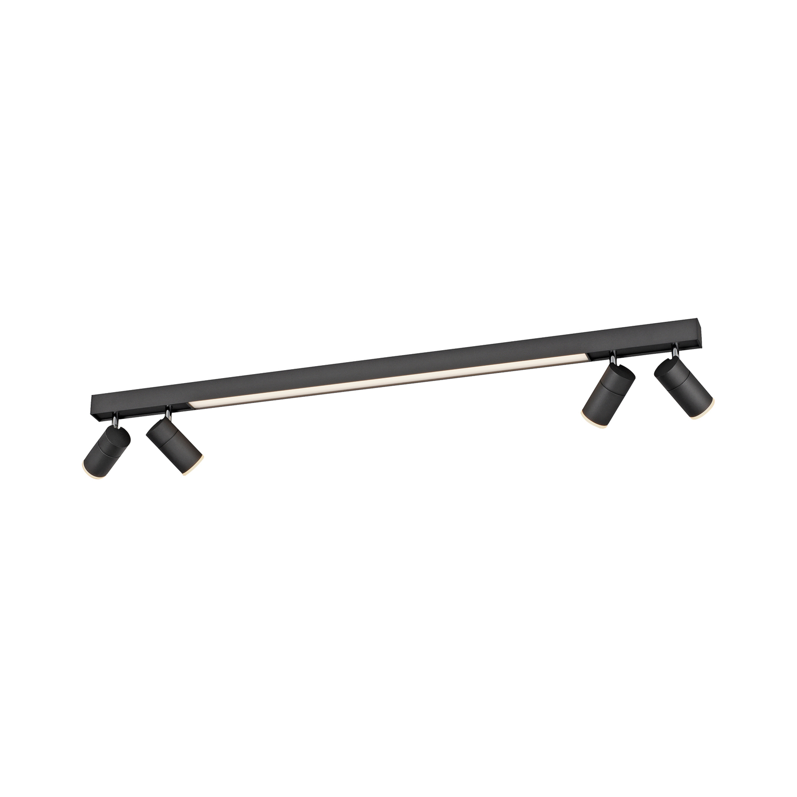 PURE Lines LED-taklampe, 4 lyskilder, antrasitt