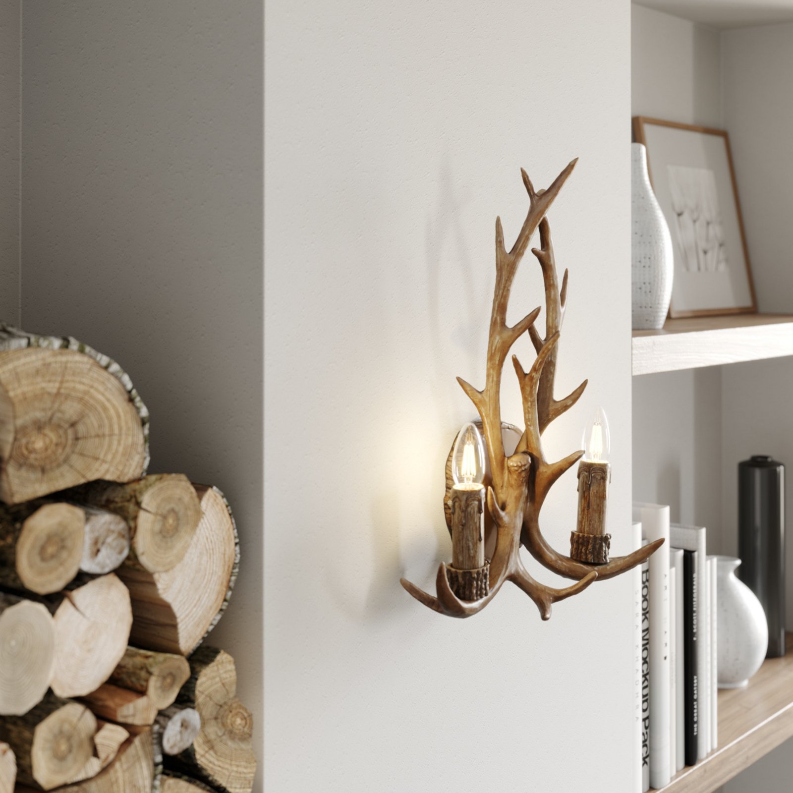 Fibi Wandleuchte Brown - Lindby